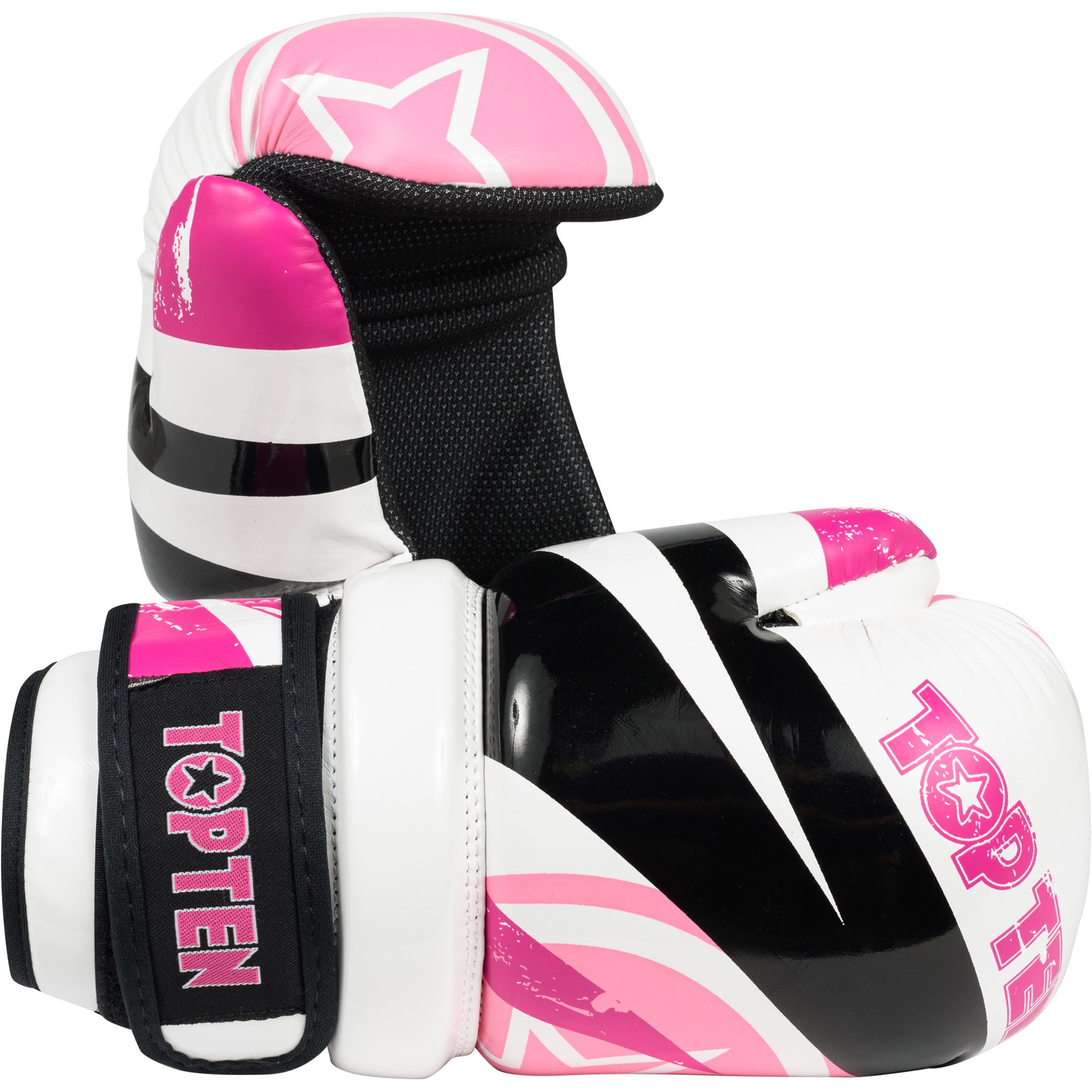 TOP TEN Point fighting handschoen - Urban Arts - Blauw / Wit TOP TEN Point fighting handschoen - Urban Arts - Blauw / Wit