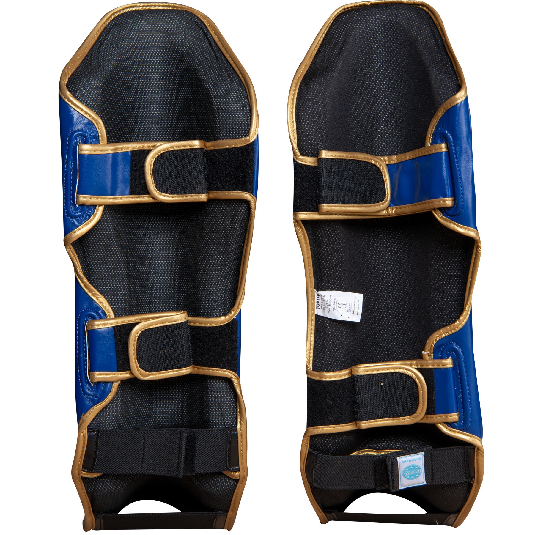 TOP TEN Scheen- en wreefbeschermer - Star Light WAKO - Blauw / Goud TOP TEN Scheen- en wreefbeschermer - Star Light WAKO - Blauw / Goud