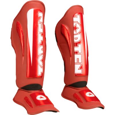 TOP TEN Scheen- en wreefbeschermer - WAKO Marks WAKO Approved - Rood