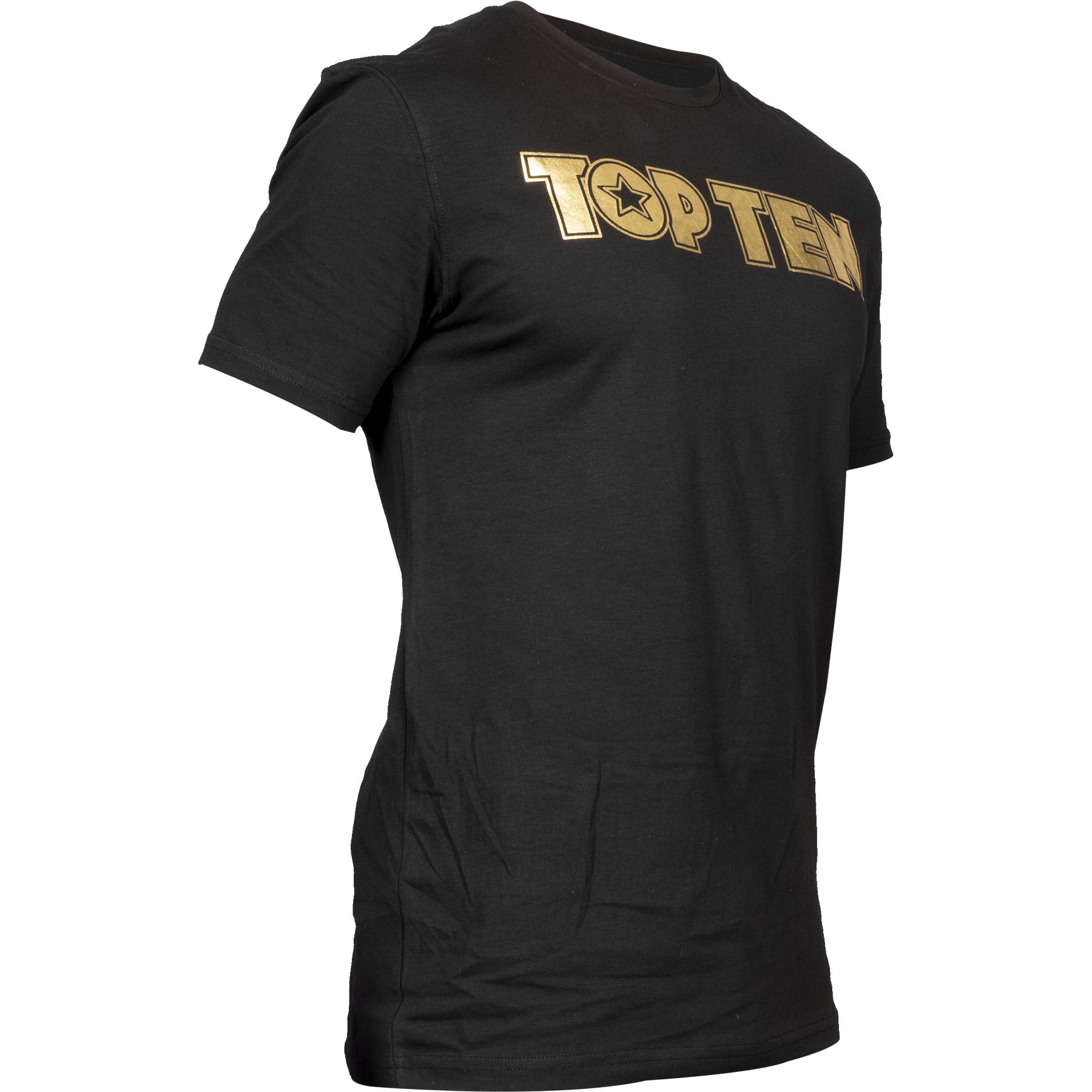 TOP TEN T-shirt - Athlete - Zwart / Goud TOP TEN T-shirt - Athlete - Zwart / Goud