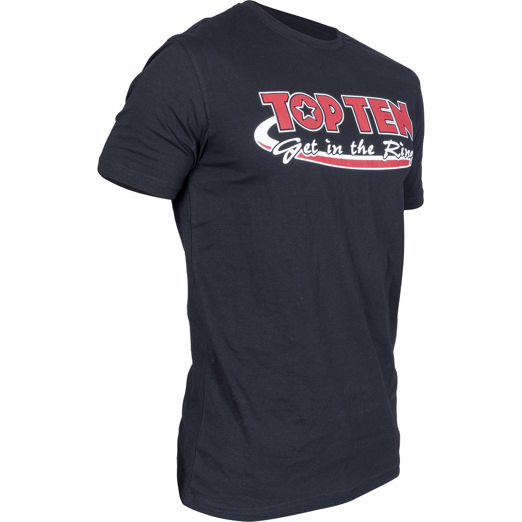 TOP TEN T-shirt - Get in the Ring - Zwart TOP TEN T-shirt - Get in the Ring - Zwart