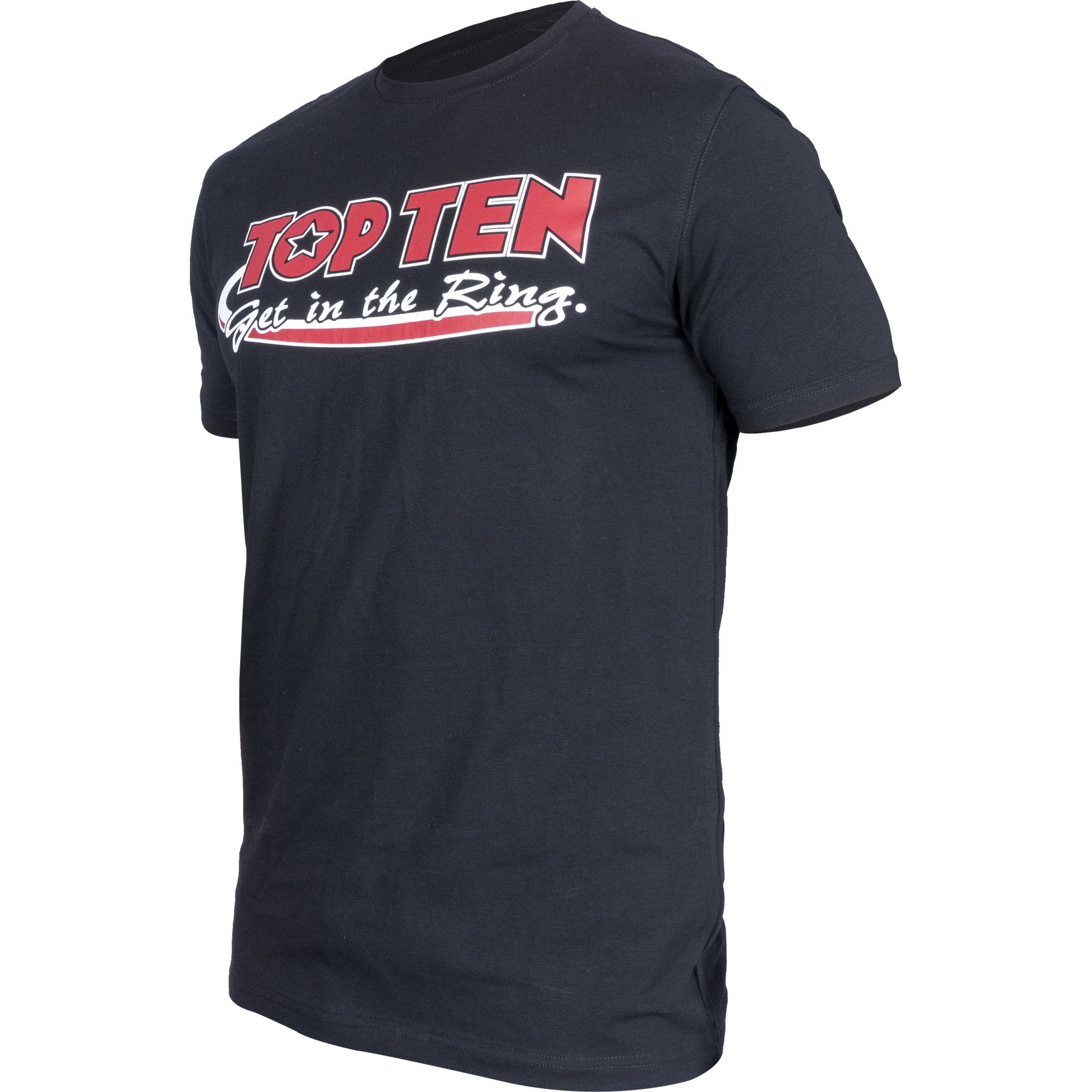 TOP TEN T-shirt - Get in the Ring - Zwart TOP TEN T-shirt - Get in the Ring - Zwart