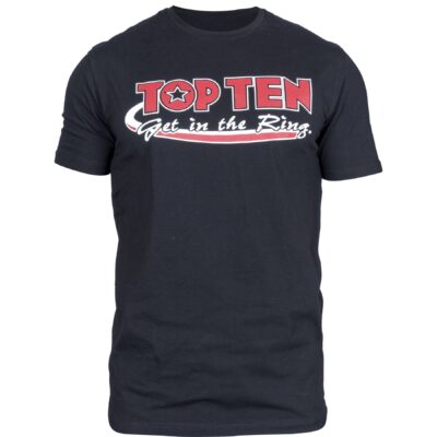 TOP TEN T-shirt - Get in the Ring - Zwart TOP TEN T-shirt - Get in the Ring - Zwart