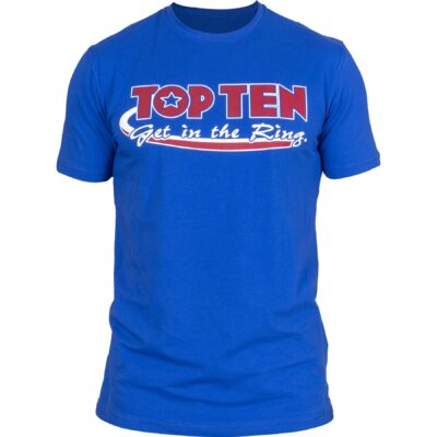 TOP TEN T-shirt - Get in the Ring - Blauw