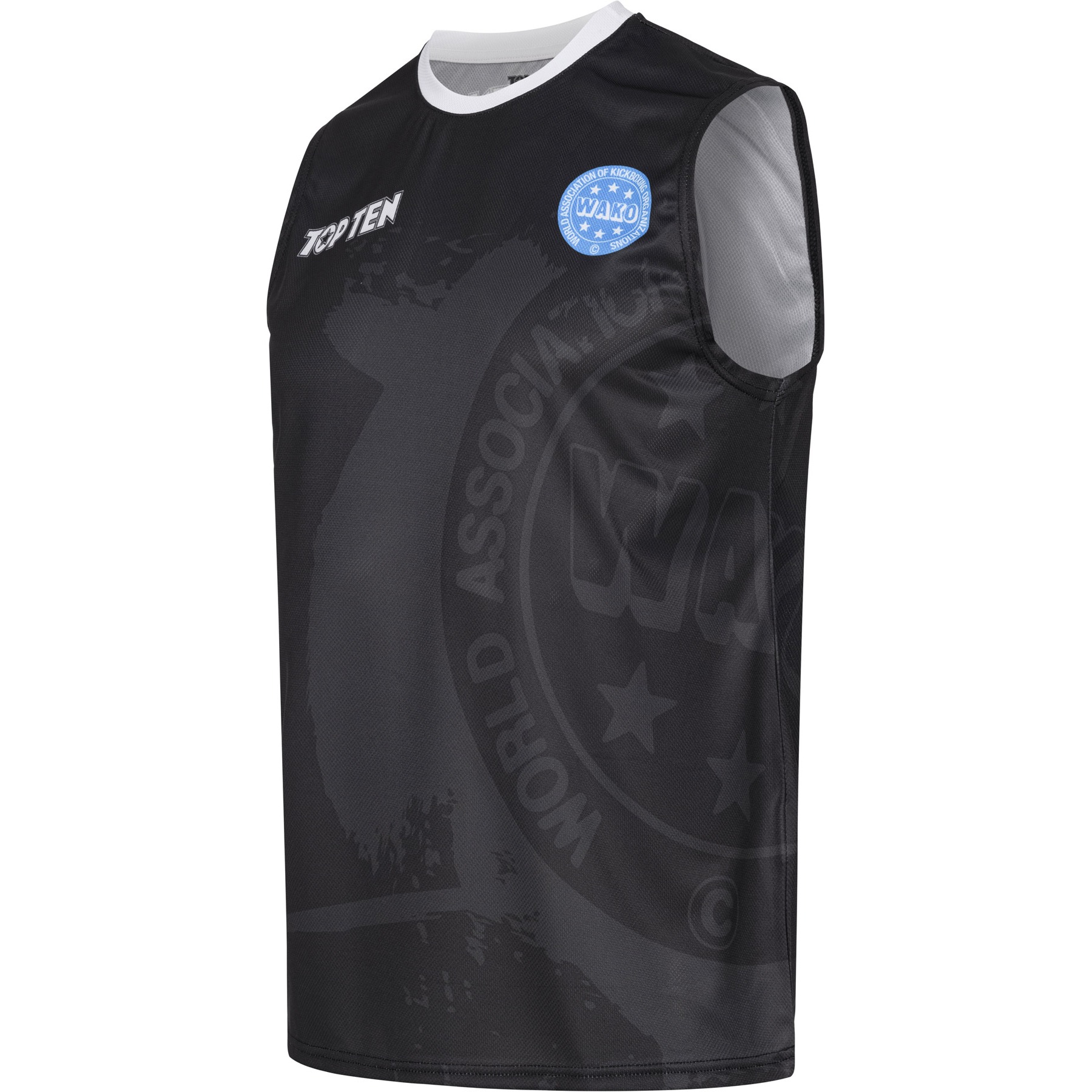 TOP TEN T-shirt - WAKO Kick light - Zwart TOP TEN T-shirt - WAKO Kick light - Zwart