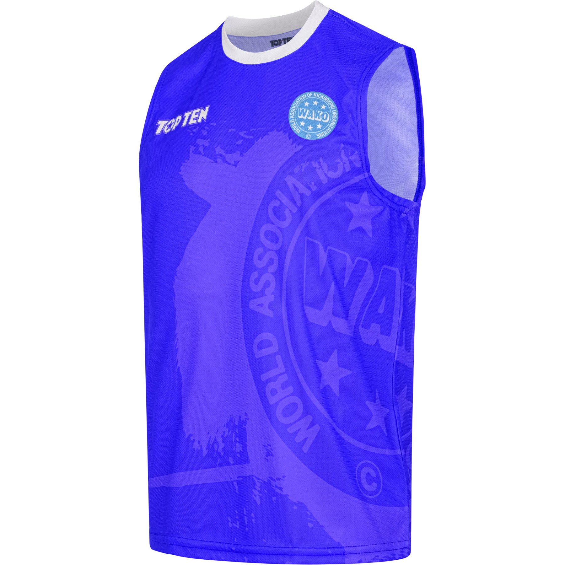 TOP TEN T-shirt - WAKO Kick Light - Blauw TOP TEN T-shirt - WAKO Kick Light - Blauw