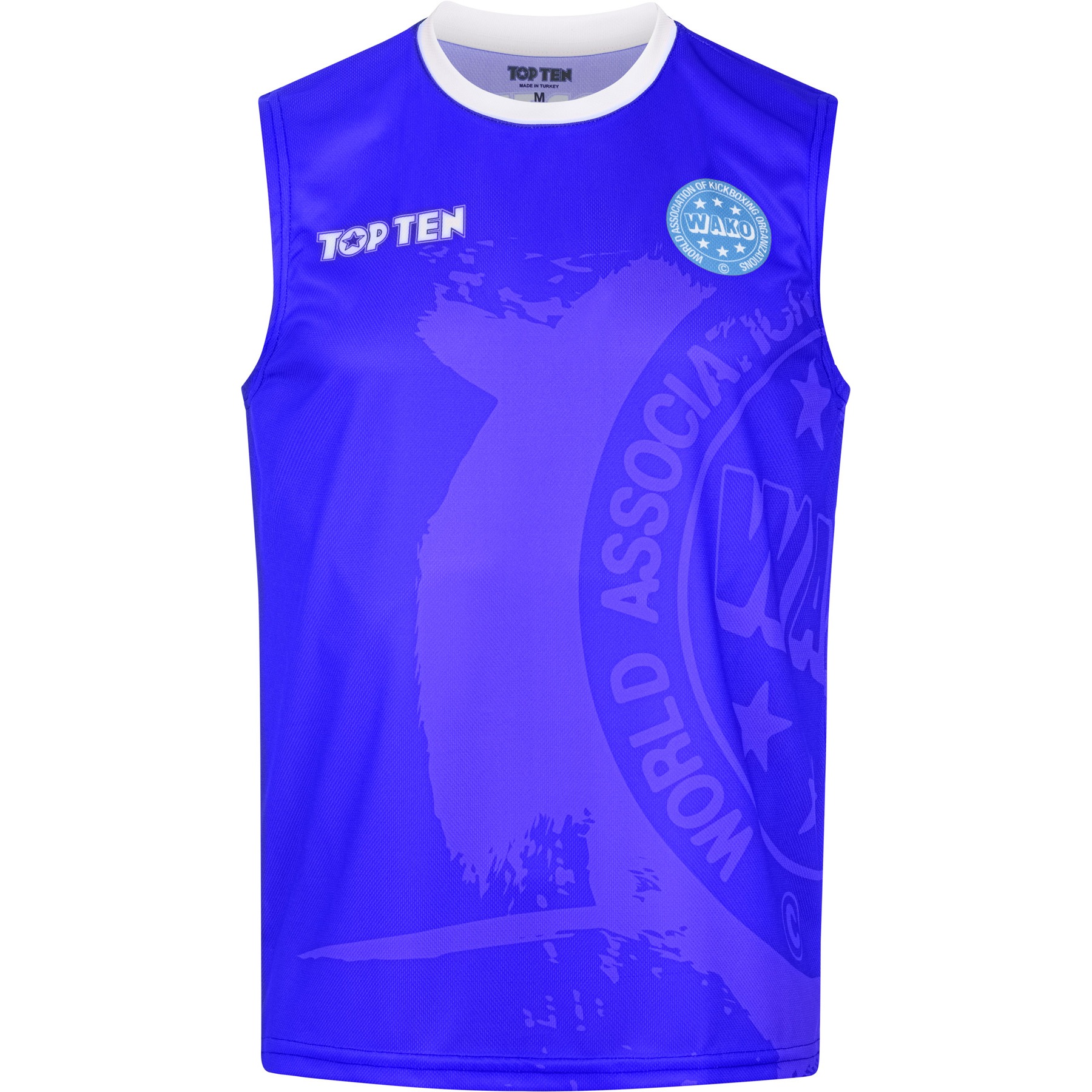 TOP TEN T-shirt - WAKO Kick Light - Blauw TOP TEN T-shirt - WAKO Kick Light - Blauw