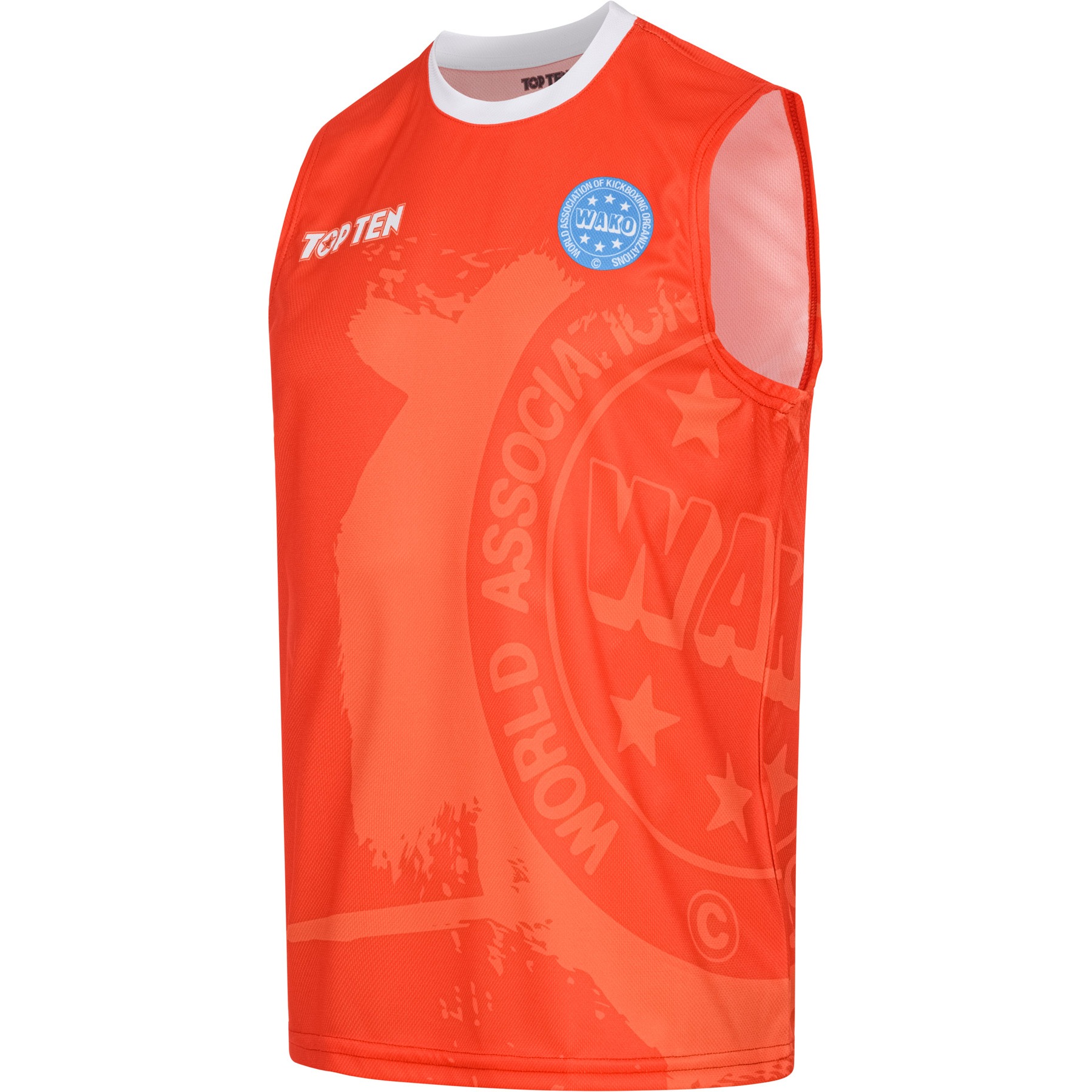 TOP TEN T-shirt - WAKO Kick Light - Rood TOP TEN T-shirt - WAKO Kick Light - Rood