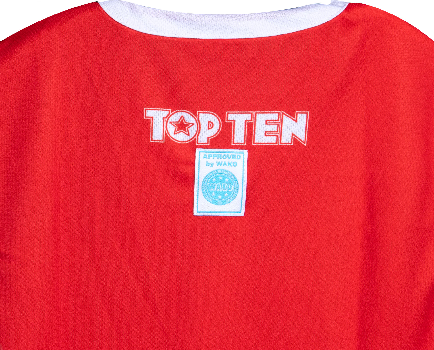 TOP TEN T-shirt - WAKO Kick Light - Rood TOP TEN T-shirt - WAKO Kick Light - Rood