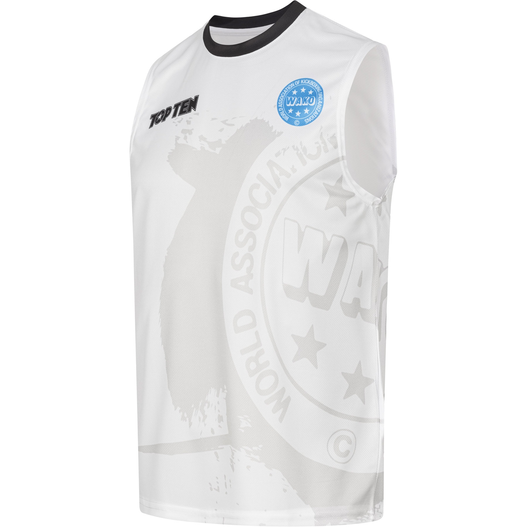 TOP TEN T-shirt - WAKO Kick Light - Wit TOP TEN T-shirt - WAKO Kick Light - Wit