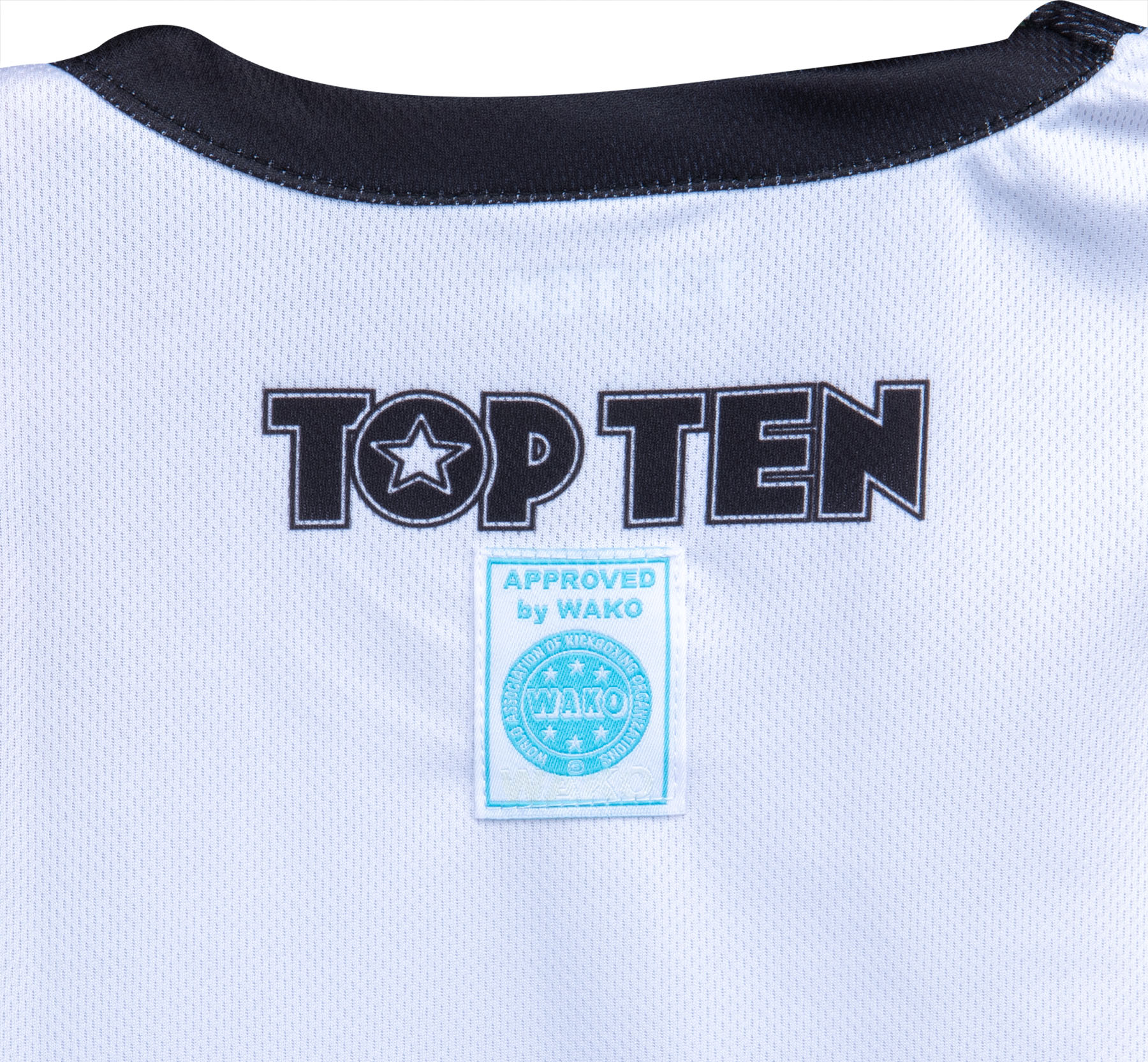 TOP TEN T-shirt - WAKO Kick Light - Wit TOP TEN T-shirt - WAKO Kick Light - Wit