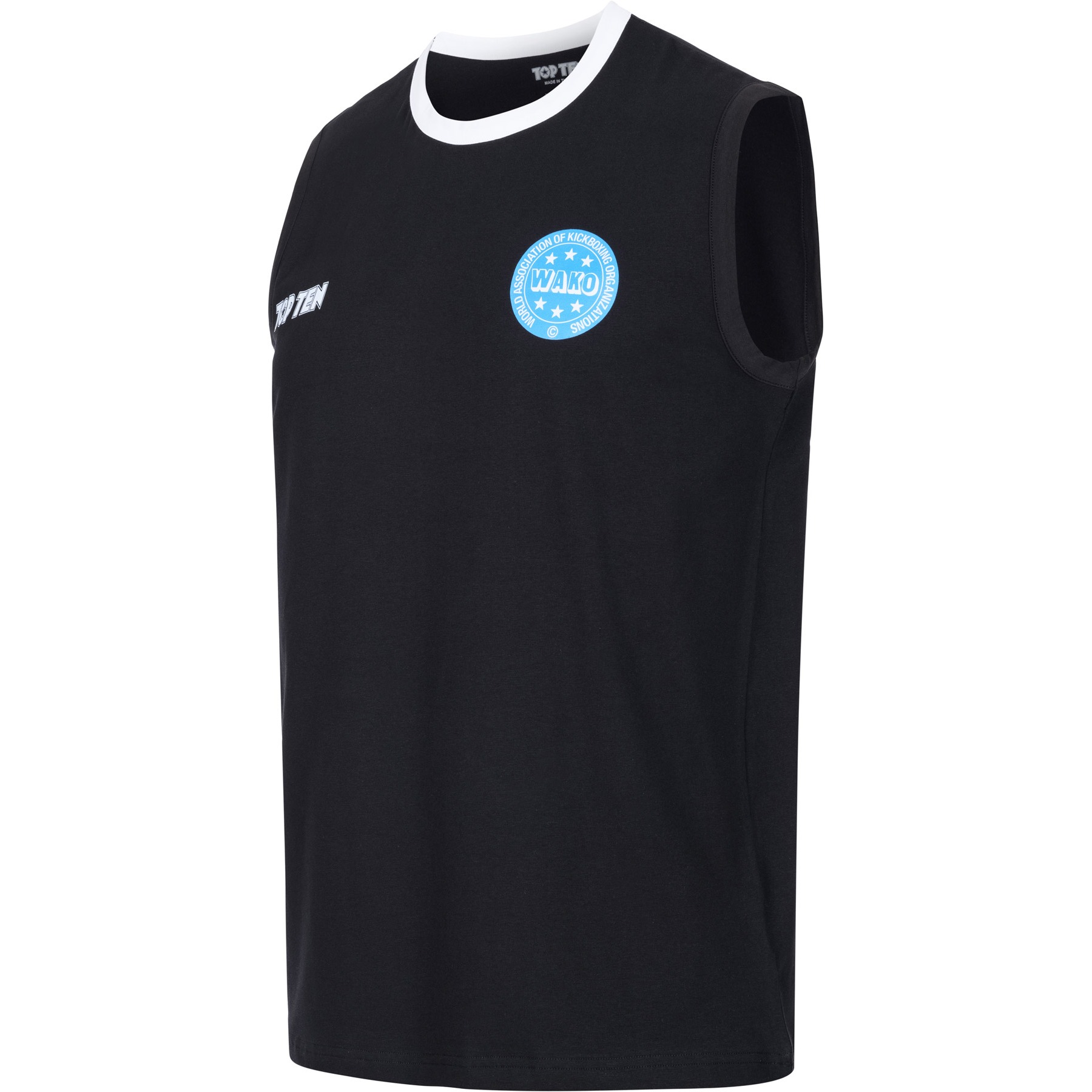TOP TEN T-shirt - WAKO Kick Light basic - Zwart TOP TEN T-shirt - WAKO Kick Light basic - Zwart