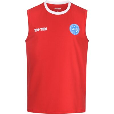 TOP TEN T-shirt - WAKO Kick Light Basic - Rood TOP TEN T-shirt - WAKO Kick Light Basic - Rood
