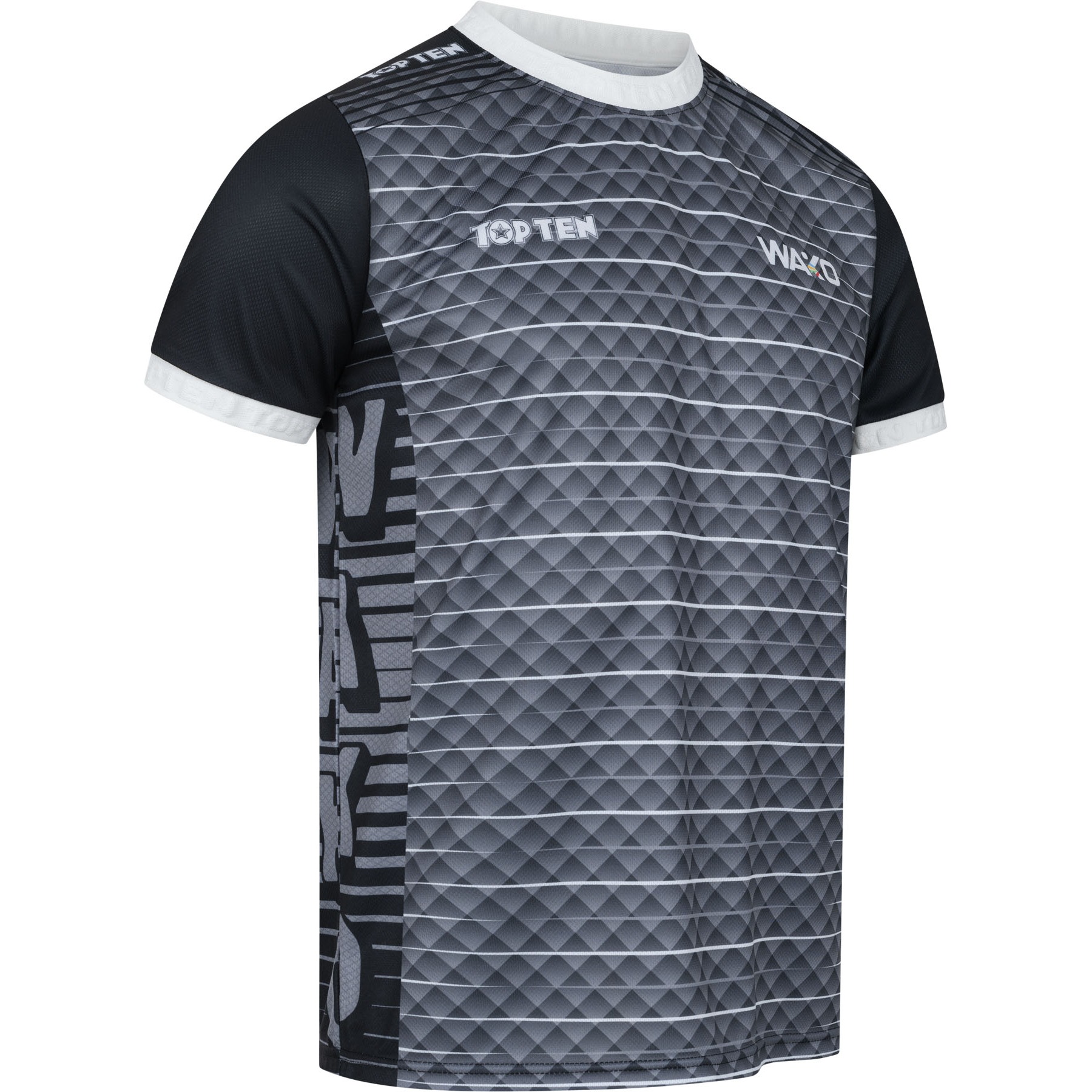 TOP TEN T-shirt - WAKO - Zwart TOP TEN T-shirt - WAKO - Zwart