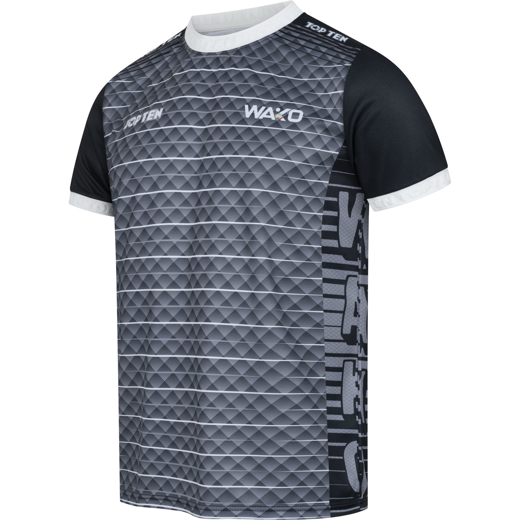 TOP TEN T-shirt - WAKO - Zwart TOP TEN T-shirt - WAKO - Zwart