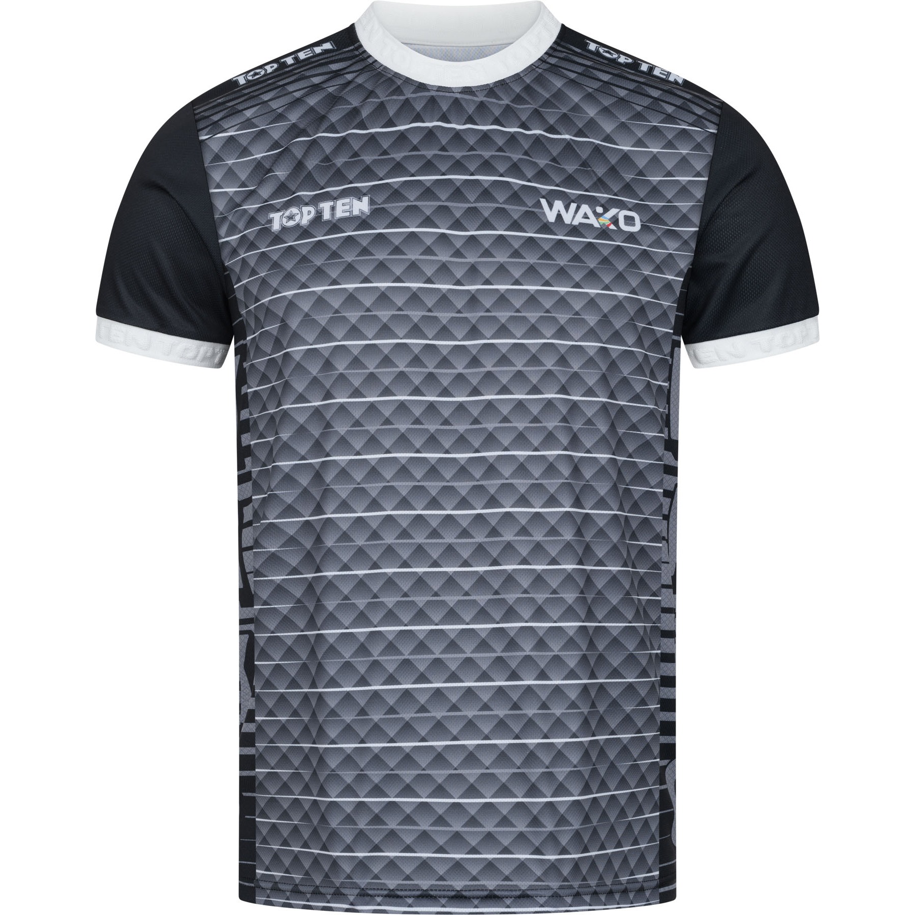 TOP TEN T-shirt - WAKO - Zwart TOP TEN T-shirt - WAKO - Zwart