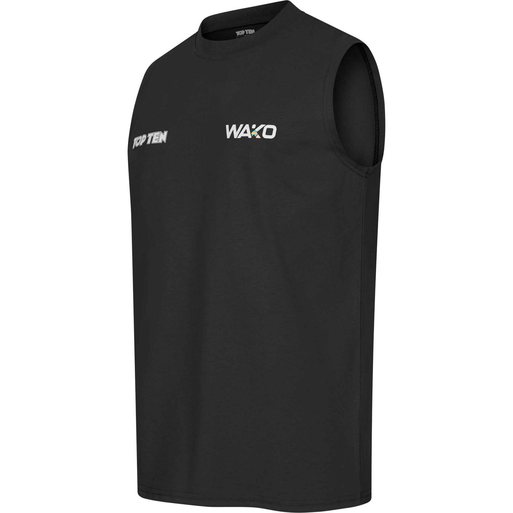 TOP TEN T-shirt - WAKO Kick Light - Zwart TOP TEN T-shirt - WAKO Kick Light - Zwart