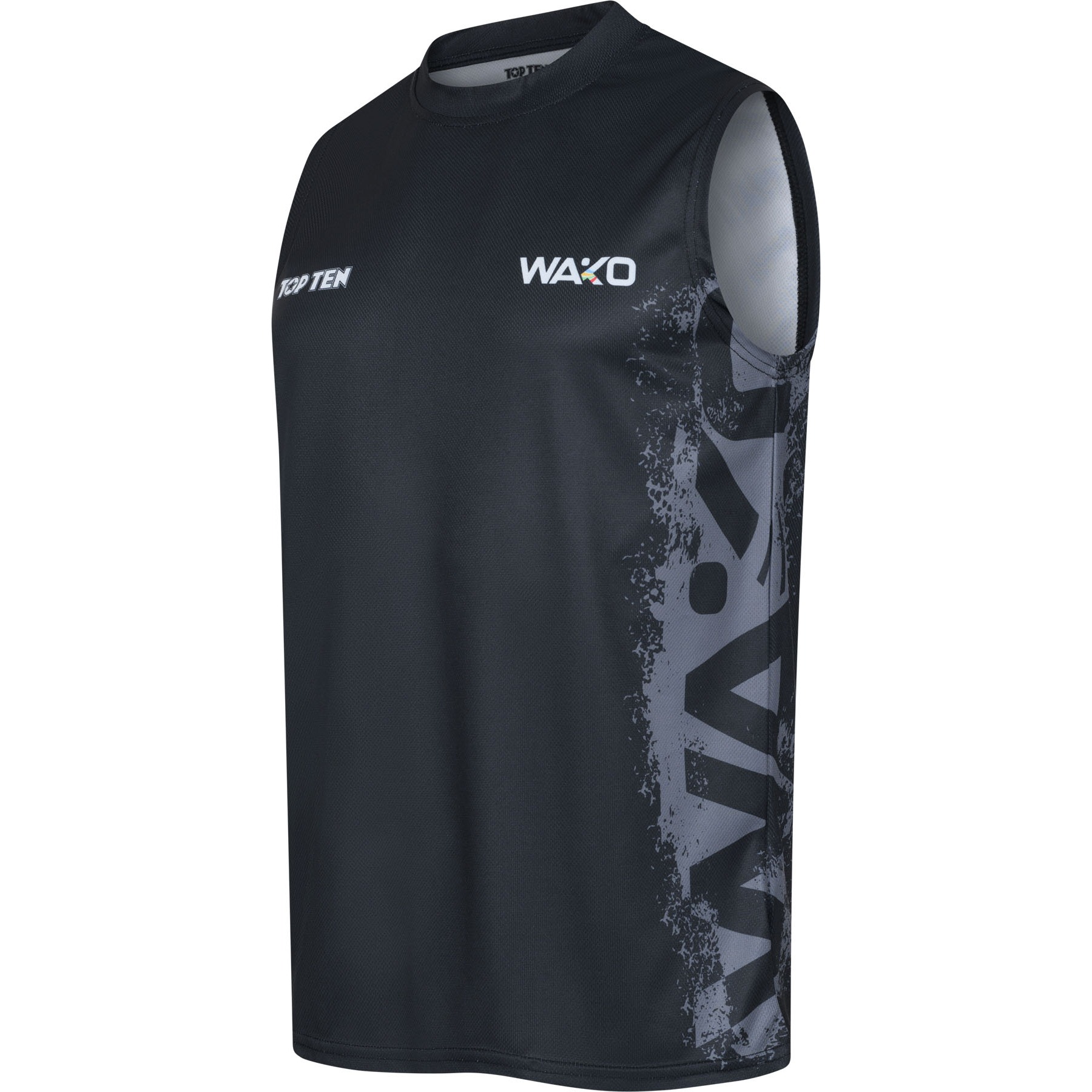 TOP TEN T-shirt - WAKO Kick Light - Zwart TOP TEN T-shirt - WAKO Kick Light - Zwart