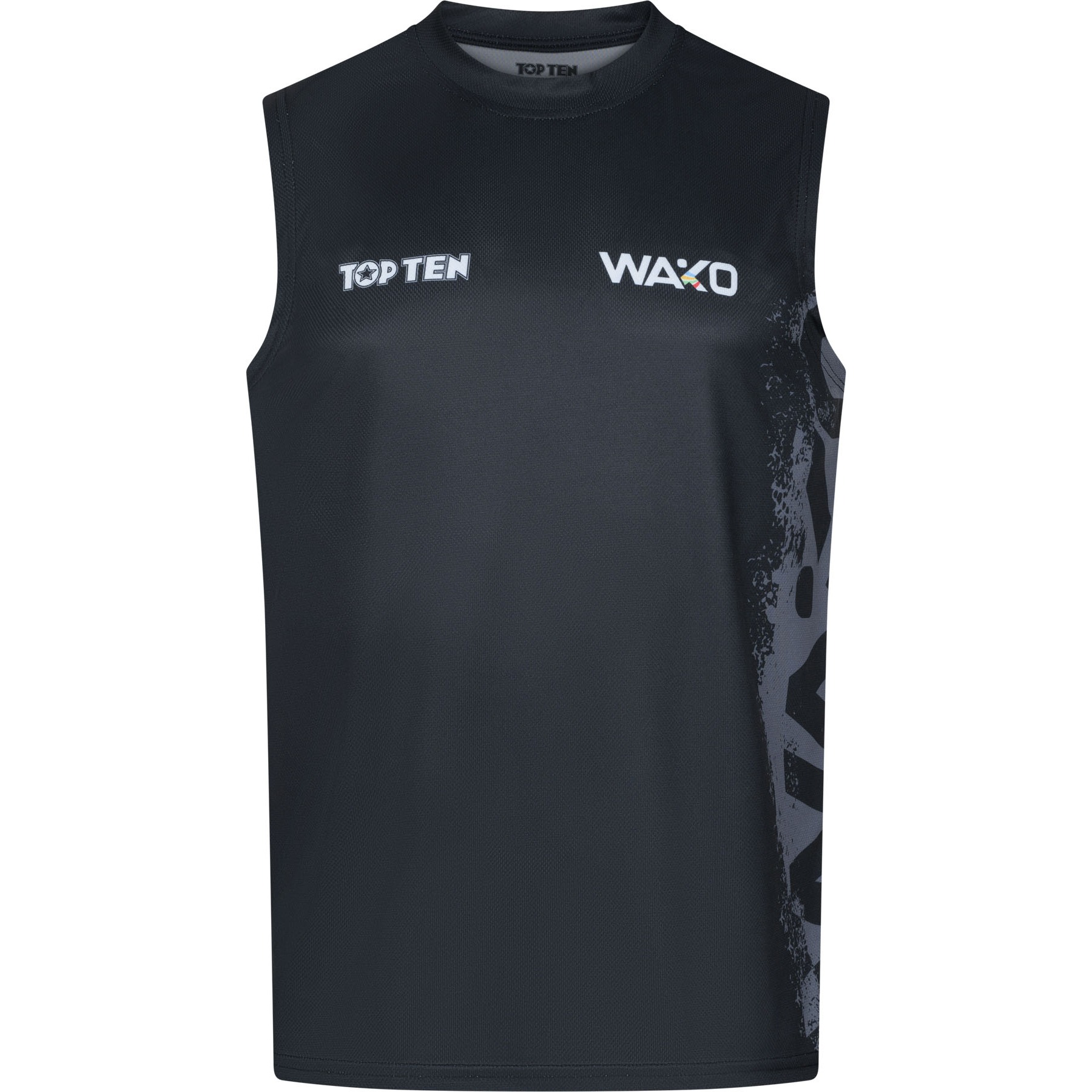 TOP TEN T-shirt - WAKO Kick Light - Zwart TOP TEN T-shirt - WAKO Kick Light - Zwart