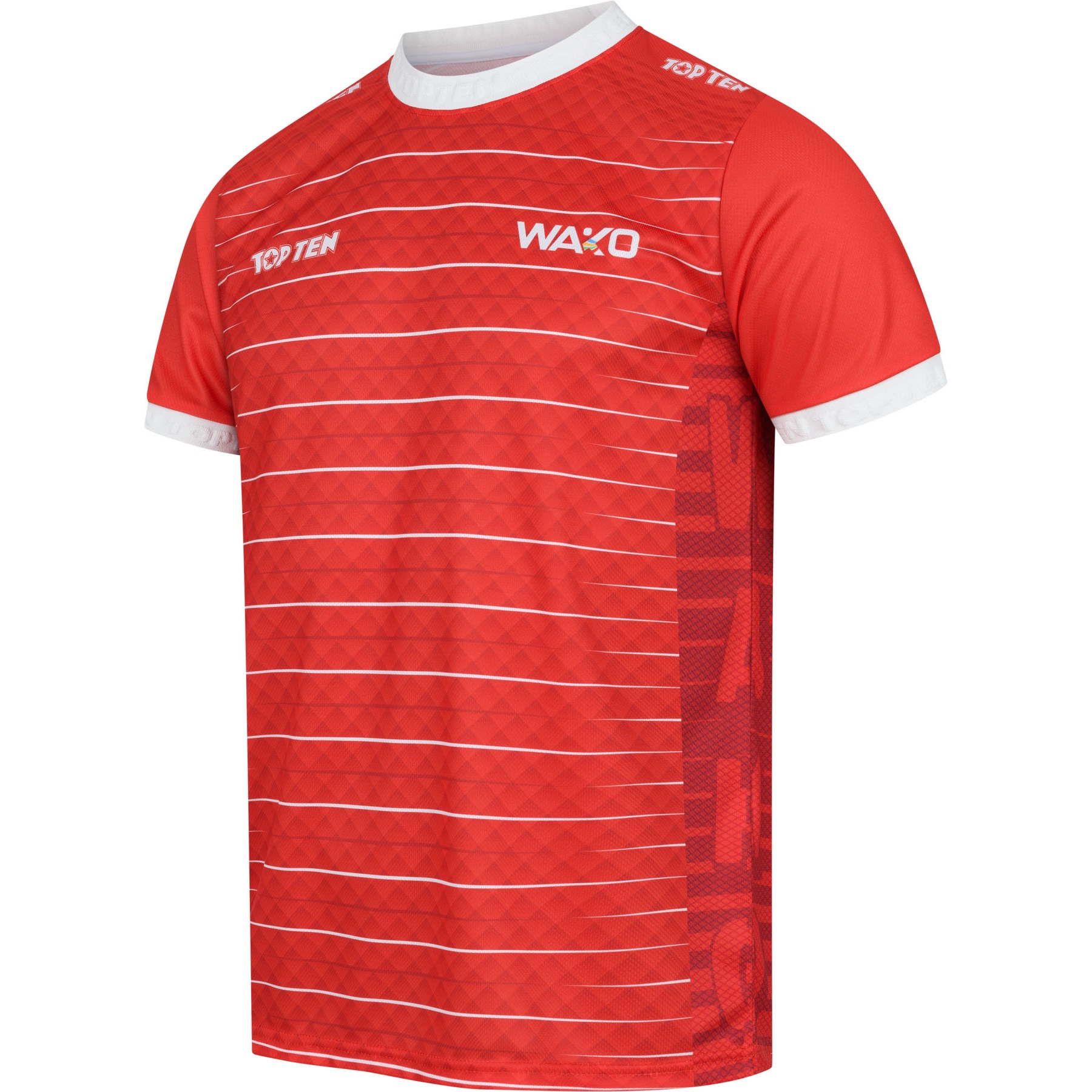 TOP TEN T-shirt - WAKO - Rood TOP TEN T-shirt - WAKO - Rood