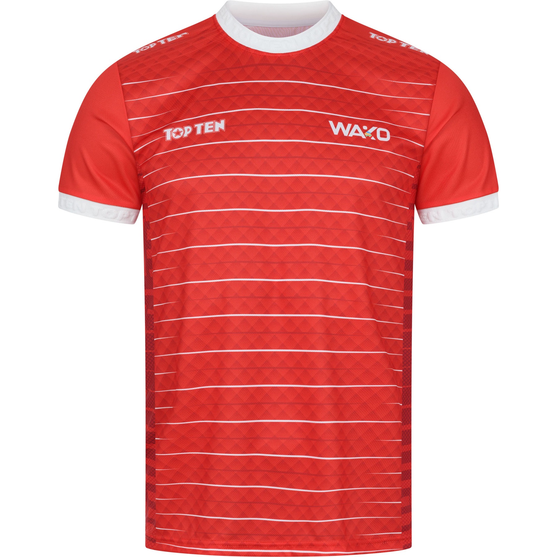 TOP TEN T-shirt - WAKO - Rood TOP TEN T-shirt - WAKO - Rood