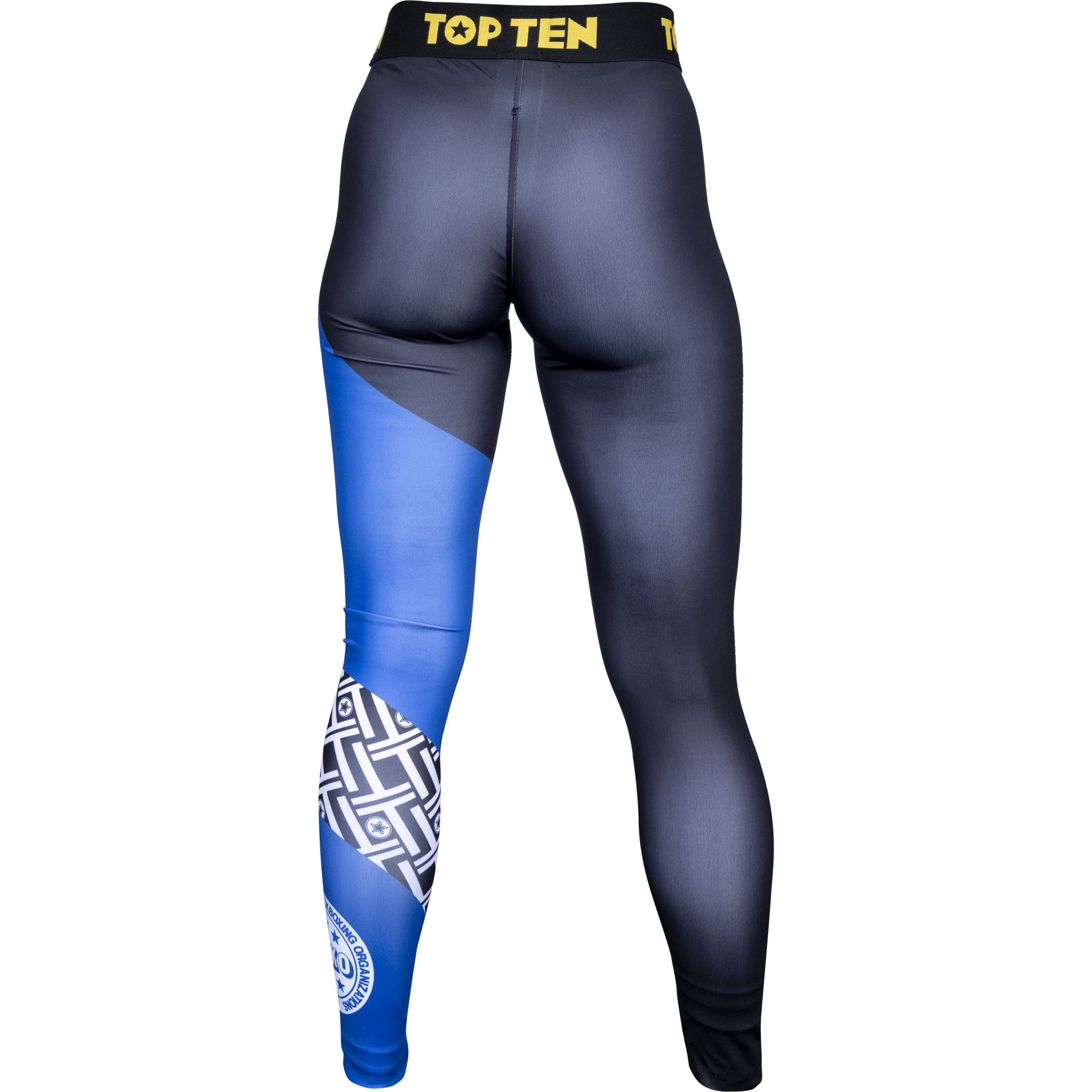 TOP TEN Sportlegging - WAKO Icon - Zwart / Blauw TOP TEN Sportlegging - WAKO Icon - Zwart / Blauw