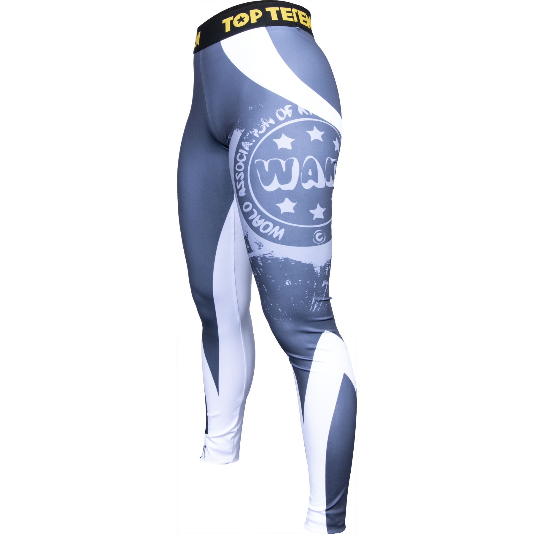 TOP TEN Sportlegging - WAKO Stretch - Wit / Grijs TOP TEN Sportlegging - WAKO Stretch - Wit / Grijs