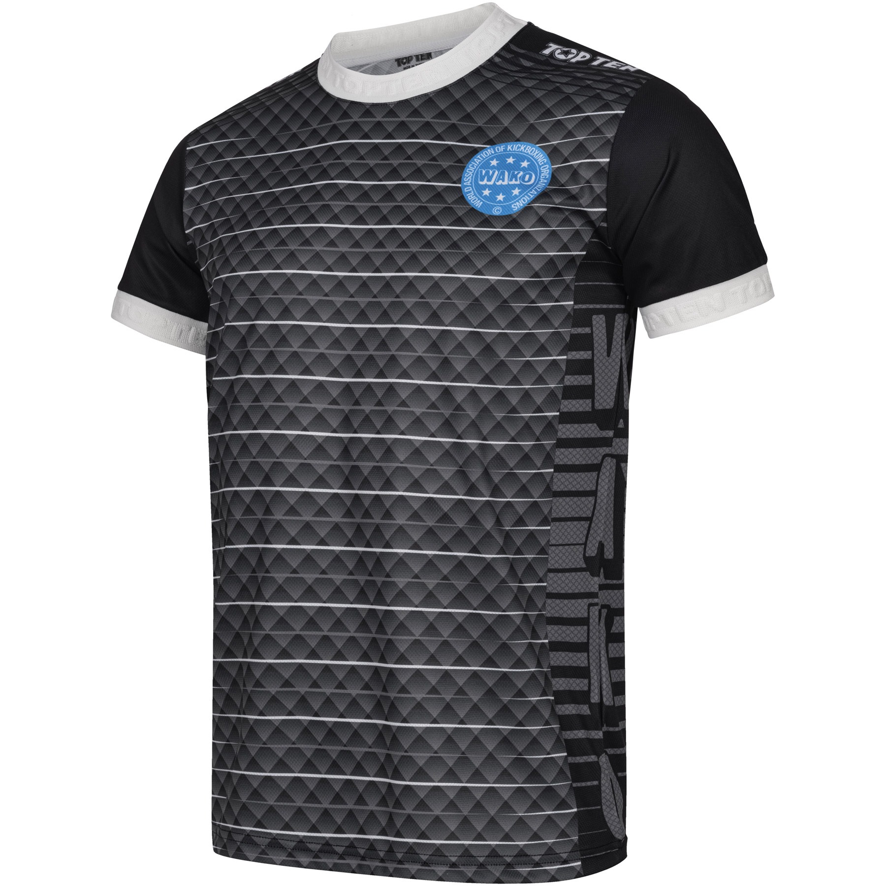 TOP TEN T-shirt - WAKO - Zwart TOP TEN T-shirt - WAKO - Zwart