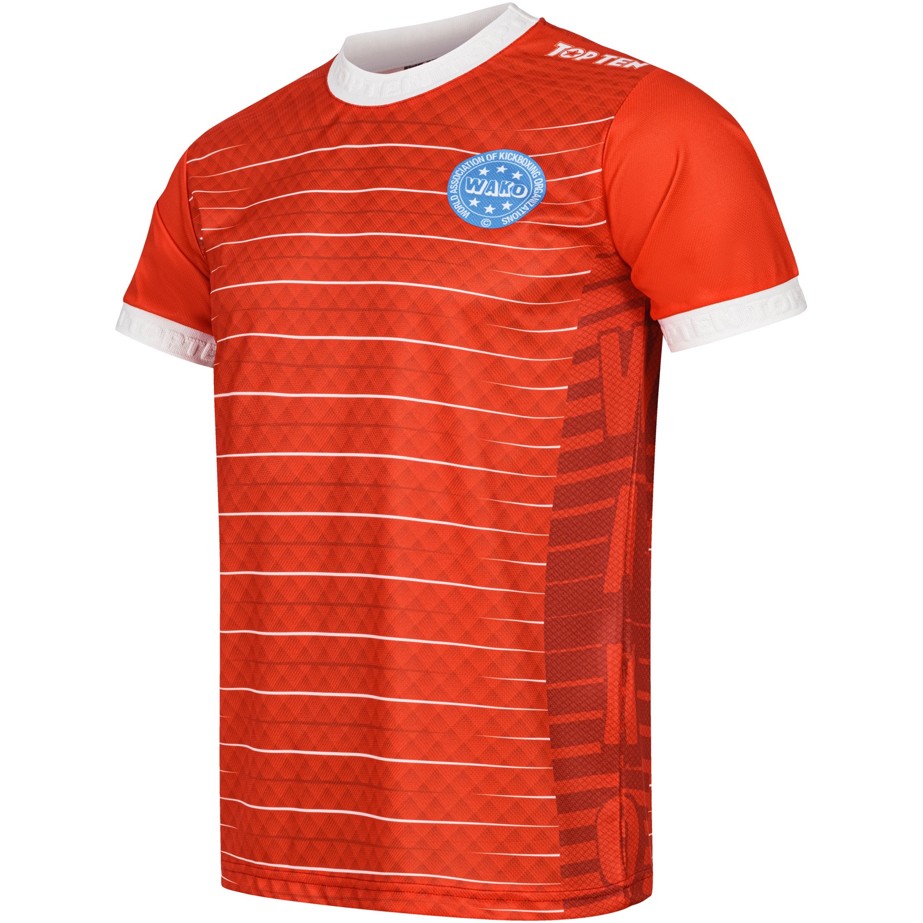 TOP TEN T-shirt - WAKO - Rood TOP TEN T-shirt - WAKO - Rood