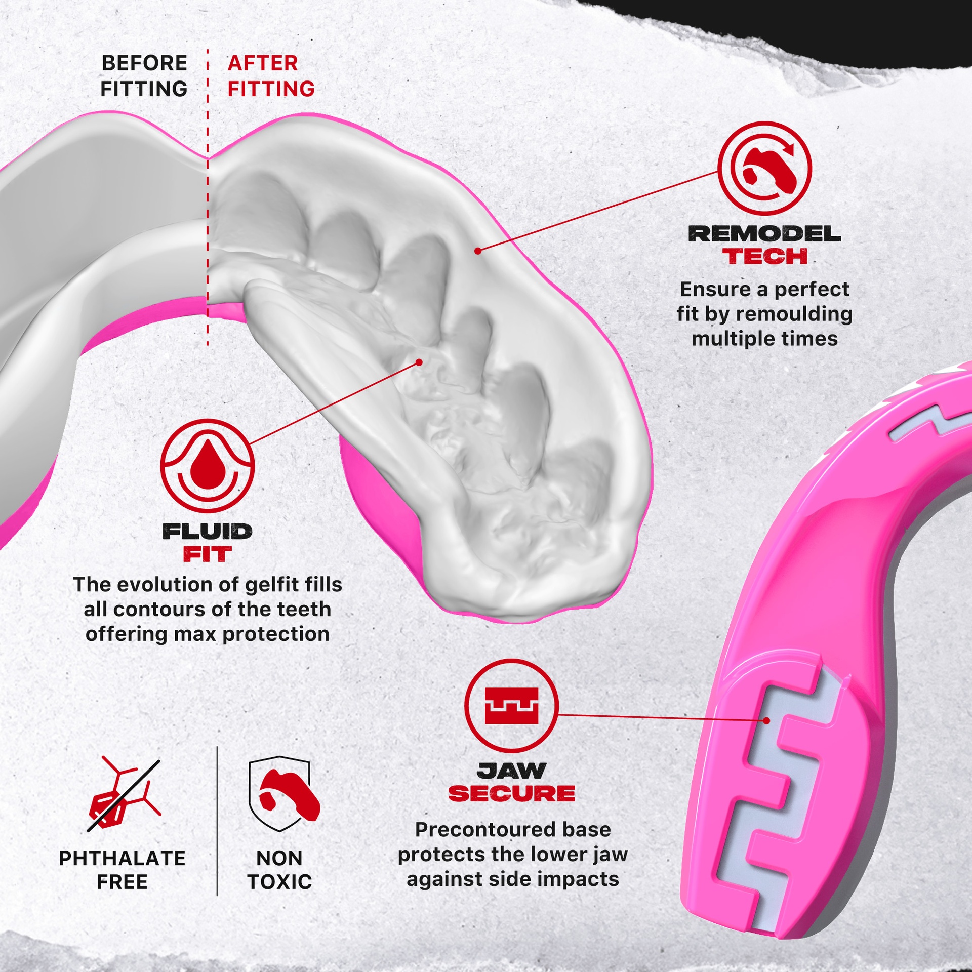 Safejawz Viper Roze (SAFEJAWZ EXTRO PINK VIPER) Safejawz Viper Roze (SAFEJAWZ EXTRO PINK VIPER)
